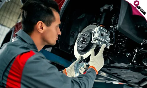 Car Brake Disc Polishing for Front Wheels!